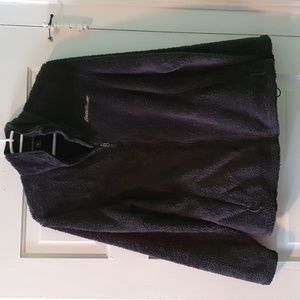 GUC Eddie Bauer full zip fuzzy fleece jacket, size L
